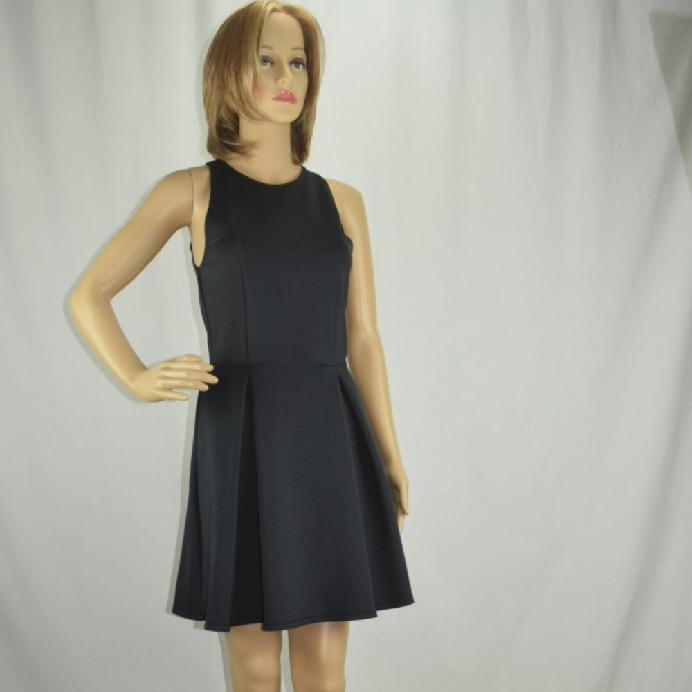 Abercrombie & Fitch Black Fit and Flare Dress